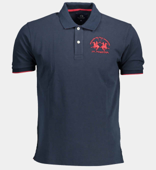 LA Martina Polo Shirt Mens Navy Blue