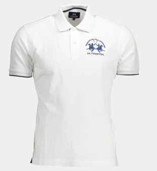 LA Martina Polo Shirt Mens White