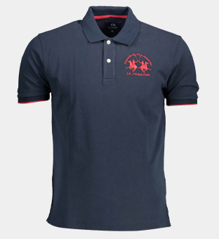 LA Martina Polo Shirt Mens Navy Blue