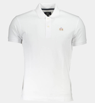 LA Martina Polo Shirt Mens White