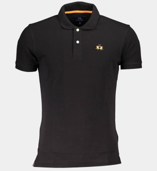 LA Martina Polo Shirt Mens Black