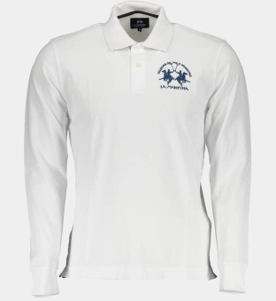 LA Martina Polo Shirt Mens White