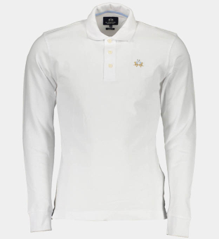 LA Martina Polo Shirt Mens White