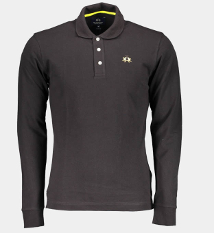 LA Martina Polo Shirt Mens Black