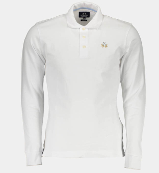 LA Martina Polo Shirt Mens White