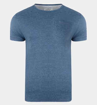 Dstruct Melange Pocket T-shirt Mens Blue