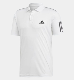 Adidas Originals 3-Stipe Club Polo Shirt Mens White