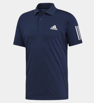 Adidas Originals 3-Stipe Club Polo Shirt Mens Navy