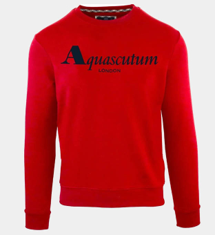 Aquascutum Jumper Mens Red
