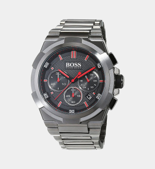 Hugo Boss Watch Mens Black Dark Grey