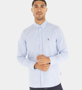 French Connection Shirt Mens Light Blue