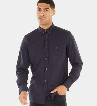 French Connection Shirt Mens Dark Navy
