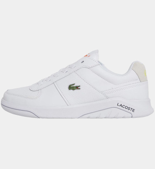 Lacoste Trainers Mens White Yellow