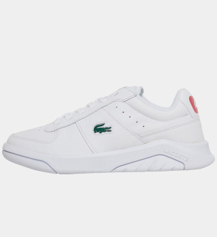 Lacoste Trainers Womens White _Dark Pink