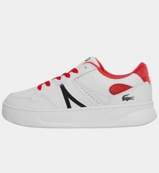 Lacoste Trainers Mens White _Red