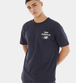 New Balance T-shirt Mens Navy