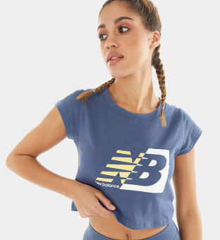New Balance T-shirt Womens Blue