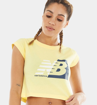 New Balance T-shirt Womens Yellow
