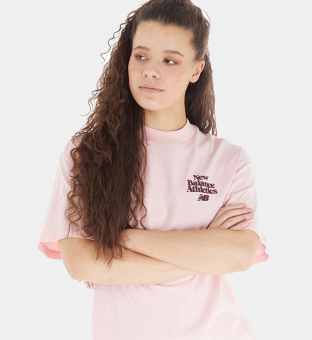 New Balance T-shirt Womens Pink