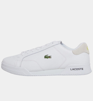 Lacoste Trainers Mens White _Yellow
