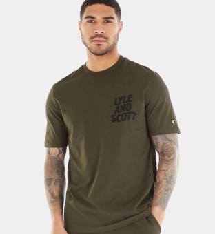 Lyle & Scott T-shirt Mens Olive