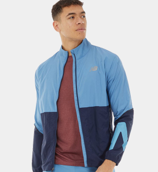 New Balance Jacket Mens Blue