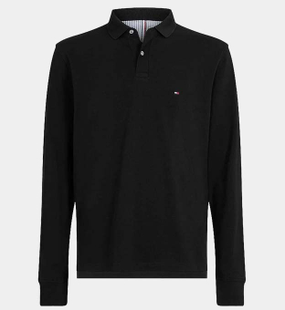 Tommy Hilfiger Polo Shirt Mens Black