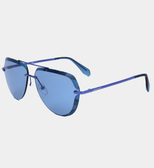 Adidas Sunglasses Mens Shiny Blue