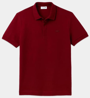 Lacoste Croc Polo Shirt Mens Bordeaux