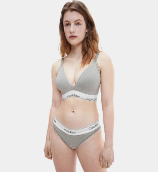 Calvin Klein 3 Pack Bikinies Womens Grey