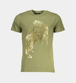 Cavalli Class T-shirt Mens Green