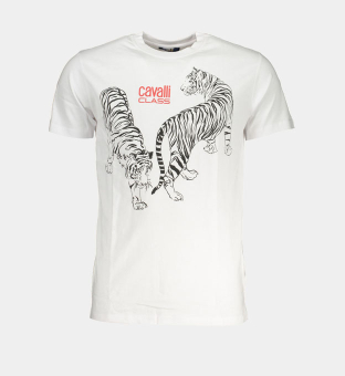 Cavalli Class T-shirt Mens White