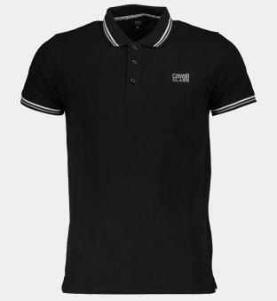 Cavalli Class Polo Shirt Mens Black