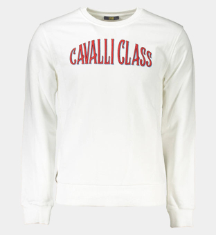 Cavalli Class Sweatshirt Mens White