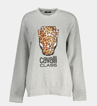 Cavalli Class Sweatshirt Womens Grey