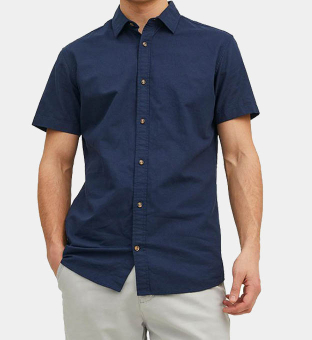 Jack & Jones Shirt Mens Navy