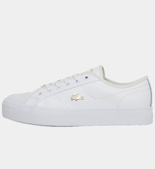 Lacoste Trainers Womens White _Gold