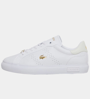 Lacoste Trainers Womens White _Gold