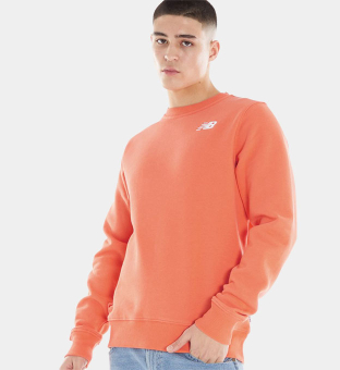New Balance Sweatshirt Mens Orange