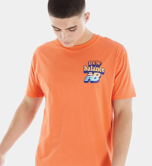 New Balance T-shirt Mens Orange