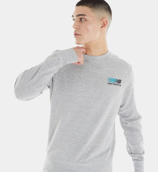 New Balance Sweatshirt Mens Grey
