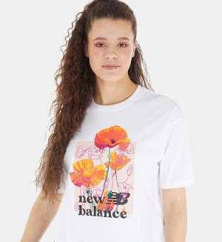 New Balance T-shirt Womens White