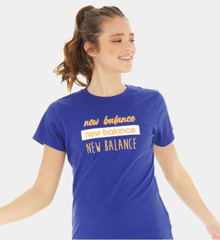 New Balance T-shirt Womens Blue