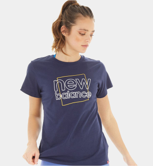New Balance T-shirt Womens Navy