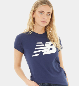 New Balance T-shirt Womens Blue White