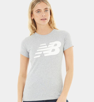 New Balance T-shirt Womens Grey