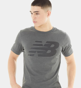 New Balance T-shirt Mens Charcoal