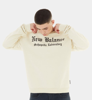 New Balance Sweatshirt Mens Ecru