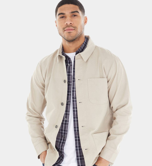 French Connection Jacket Mens Stone