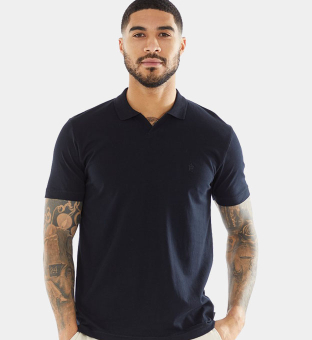 French Connection Polo Shirt Mens Dark Navy